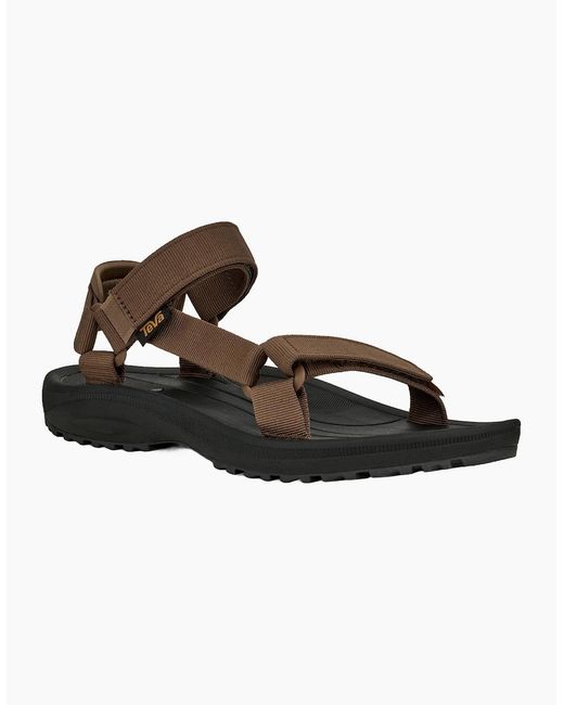 Teva Brown Winsted Adjustable Walking Sandals for men