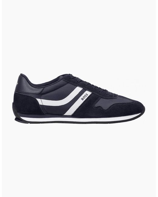 Boss Blue Levon Runner Sneakers for men