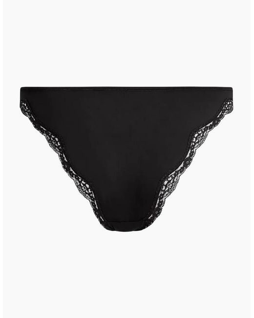 Tommy Hilfiger Black Th Micro Lace Brief