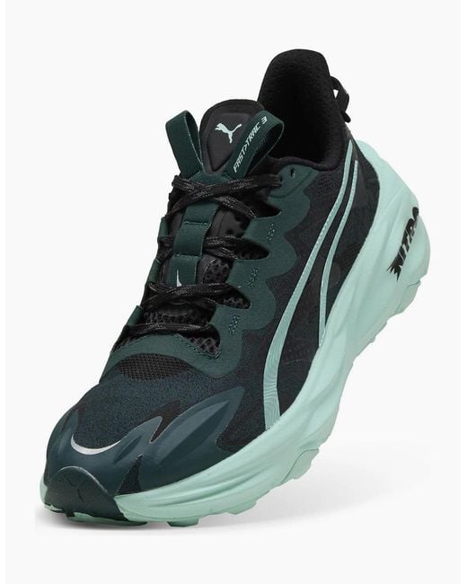 PUMA Green Fast Trac Nitro 3 Off Road Trail Running Shoes for men