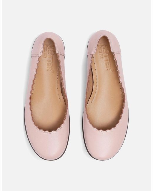Hotter Pink Eider Ballet Pumps