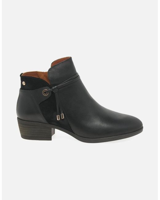 Pikolinos Black Darcey Ankle Boots