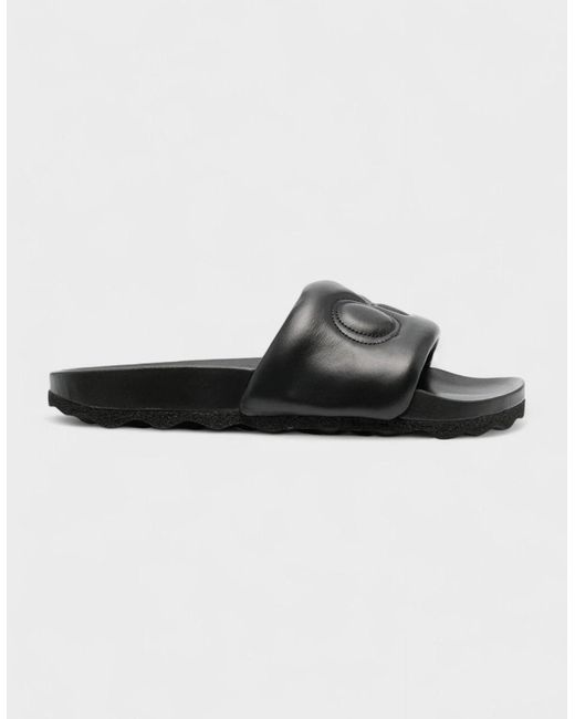 Off-White c/o Virgil Abloh Black Bookish Leather Sliders