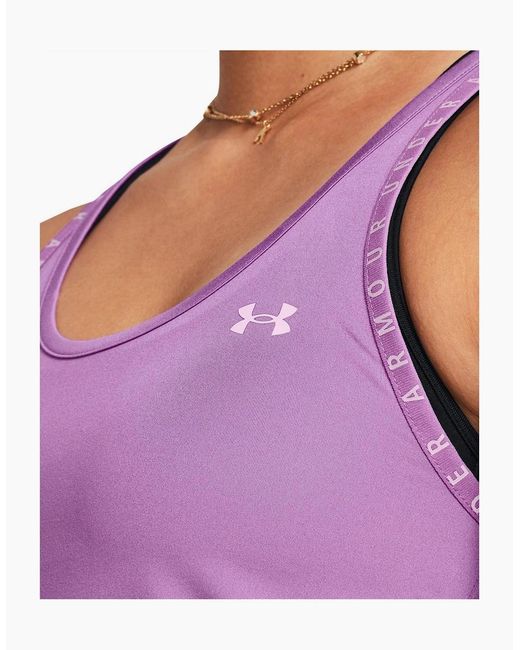 Under Armour Purple Armour Knockout Tank Top