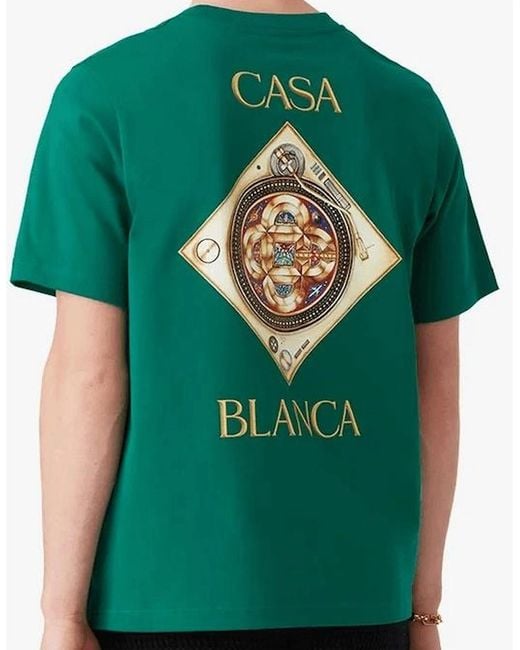 Casablanca Green Plafond Orne De Musique T-Shirt for men