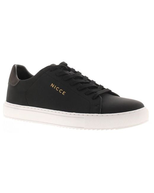 Nicce London Black Casual Shoes Plimsolls Sector Uk Size for men