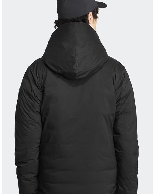 Canada Goose Black Lodge Hooded Jacket Disc for men