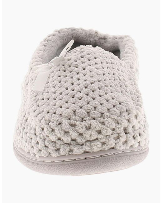 Strollers White Fluffy Slippers Malia Slip On Uk Size