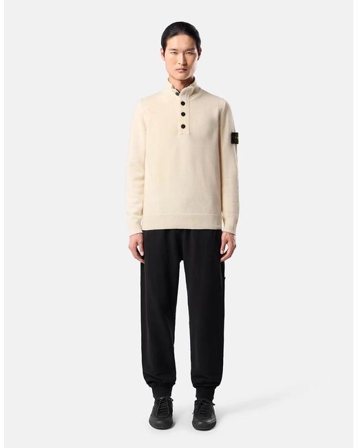 Stone Island Natural 1/4 Button 5100040 Sweater for men
