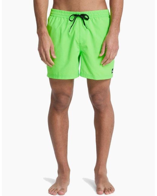 Quiksilver Green Everyday Solid 15" Swim Shorts for men