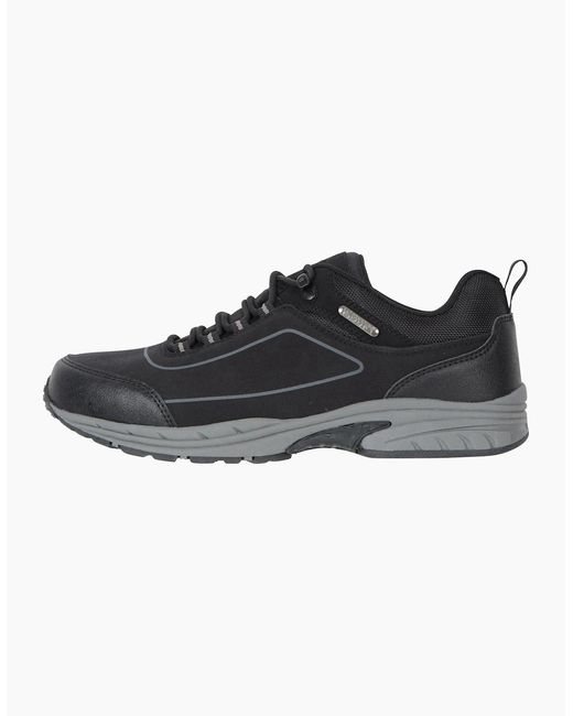 Mountain Warehouse Black Ramble Softshell Waterproof Trainers for men