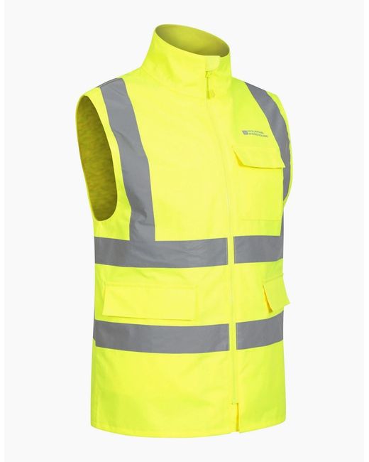 Mountain Warehouse Yellow Adult Waterproof Work Hi-Vis Vest