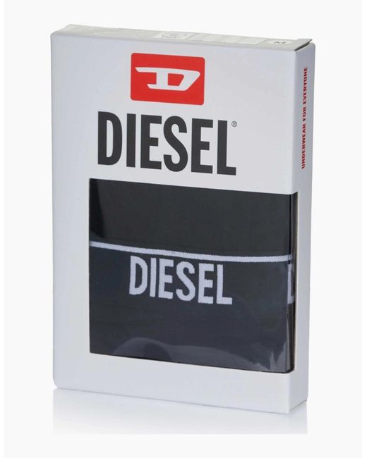 DIESEL Blue Umbx Shawn Trunks Rg Boxer Shorts 2X Pack Stretch Cotton Underwear for men