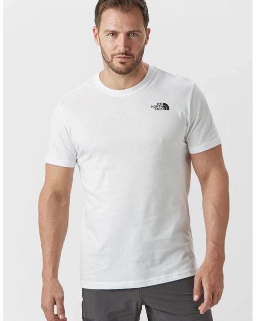 The North Face White Simple Dome Short Sleeve T-Shirt for men