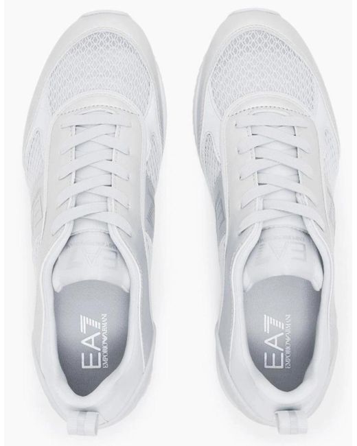 EA7 White Sneaker Trainer for men