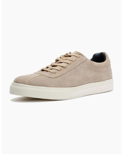 Ben Sherman White Bentley Ii Suede Stone Trainers for men
