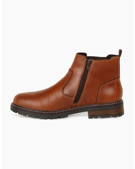 Rieker Brown Dallas Chelsea Boots for men