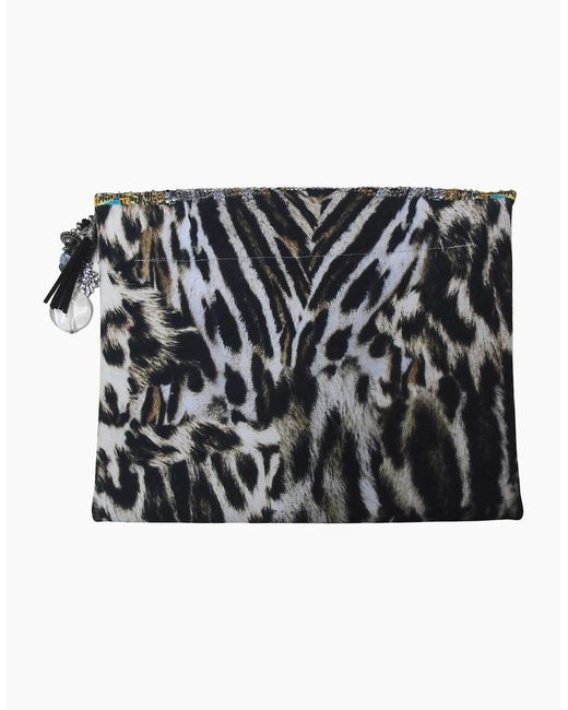 Inoa Multicolor Fashion Siberia 1927 Animal Print Clutch Bag