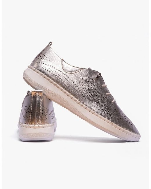 Lotus Metallic Katya Bungee-Lace Trainers