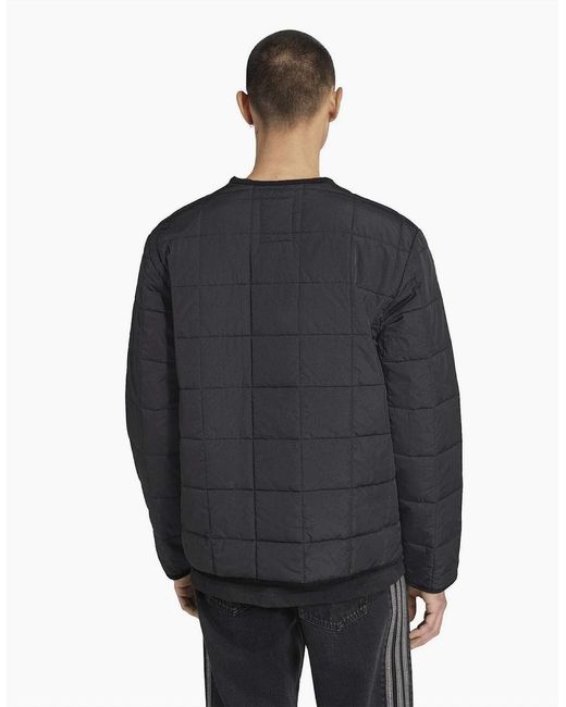 Adidas Black Quilted Jacket for men