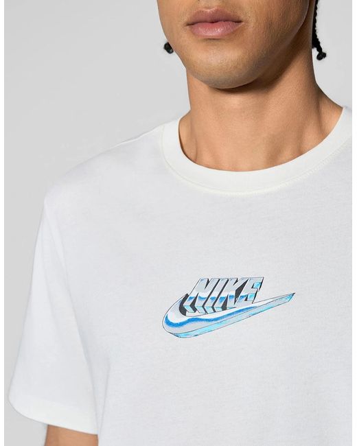 Nike White Chrome Futura T-Shirt for men