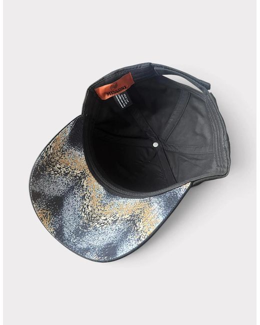 Missoni Black Embroidered Logo Cap for men