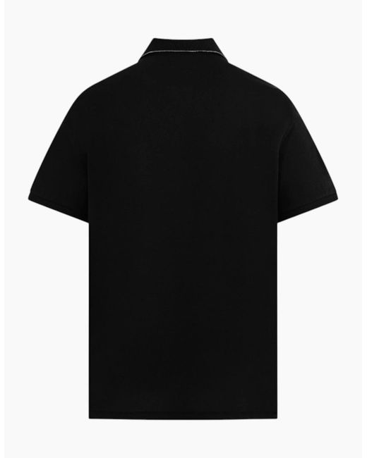 C P Company Black C.P Company Cotton Polo Shirt for men
