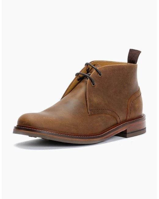 Chapman & Moore Brown Country Chukka Leather Choco Boots for men
