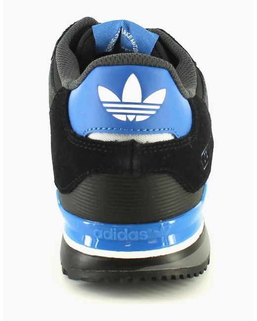 Adidas Originals Blue Trainers Zx750 Lace Up Core Blk B.Bird Wht Uk Size for men
