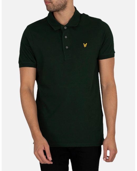 Lyle & Scott Blue Lyle & Scott Polo Shirt Short Sleeve Summer Golf Tee for men
