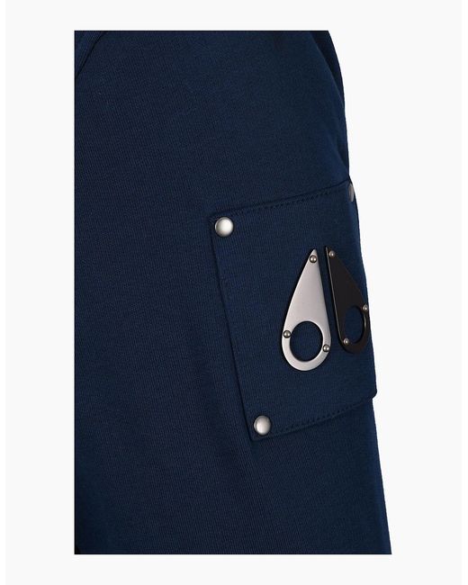 Moose Knuckles Blue Classic Bunny Hooded Full Zip Nightfall for men