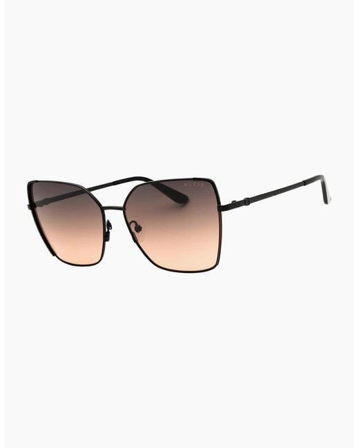 Guess Brown Shiny Framed Sunglasses