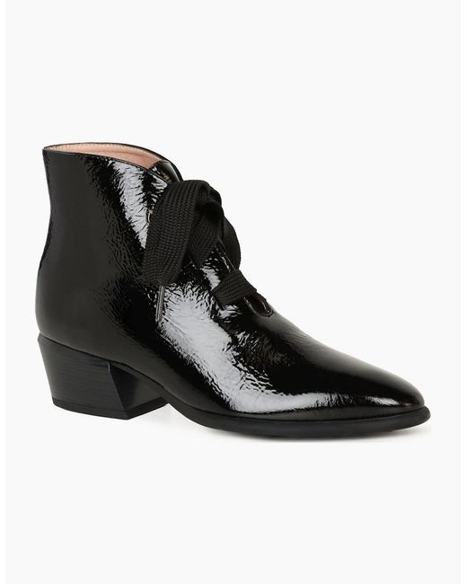 Hispanitas Black Verona Lace Up Ankle Boots