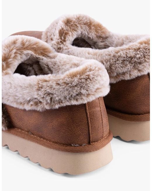 Skechers Brown 169027/Csnt Cozy Up Slippers Chestnut