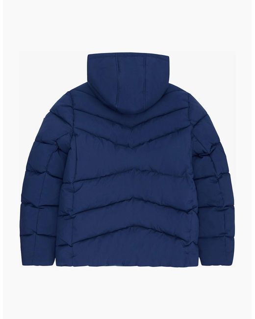Reebok Blue Rb1567 Stretch Puffer Jacket for men