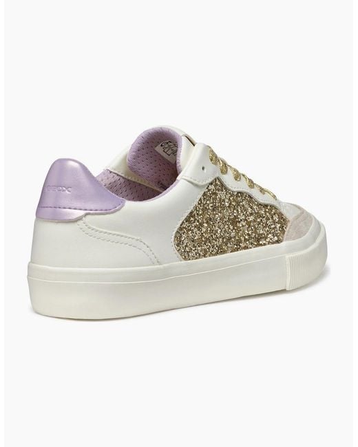Geox White D Emmeleny Trainers