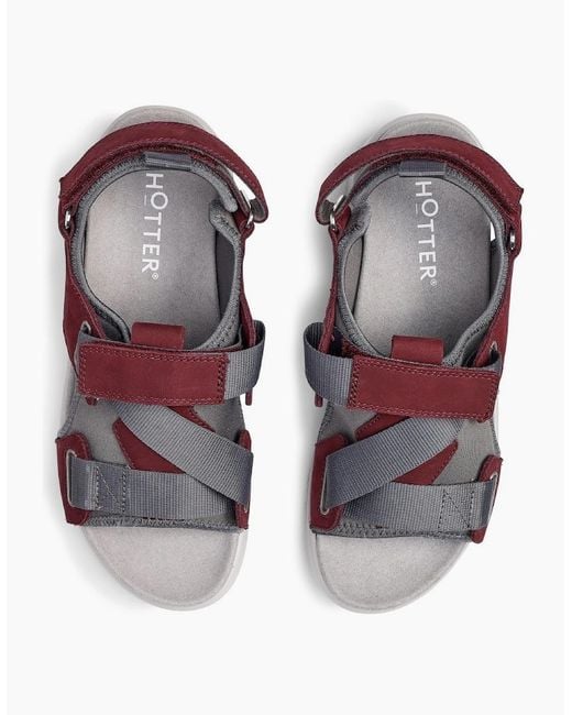 Hotter Red Pursue Sandals