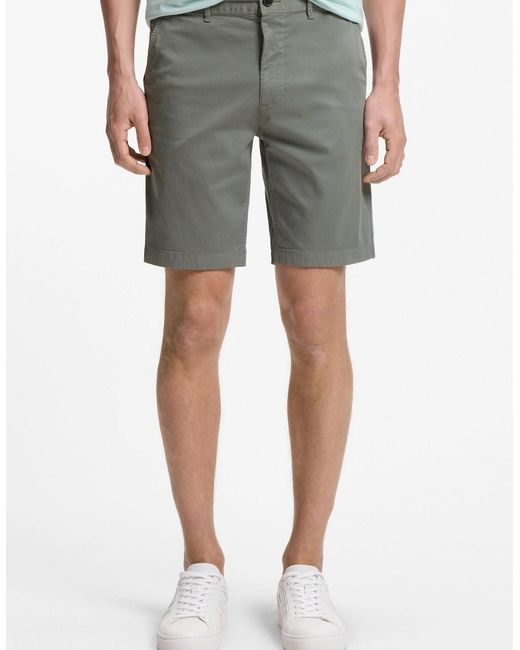 Boss Gray Boss Chino Slim Shorts 076 Open for men