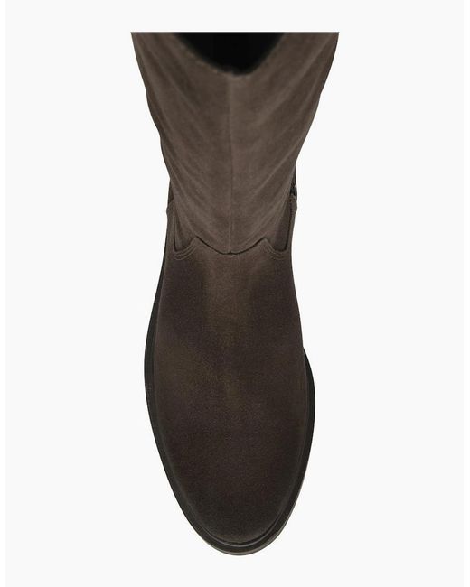 Ravel Black Ashington Low Heeled Knee High Boots