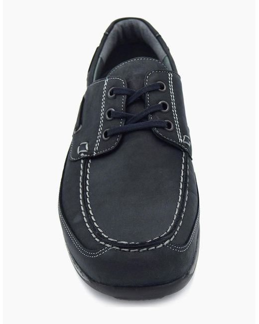 Waldläufer Blue Denver 526001 Deck Shoe for men