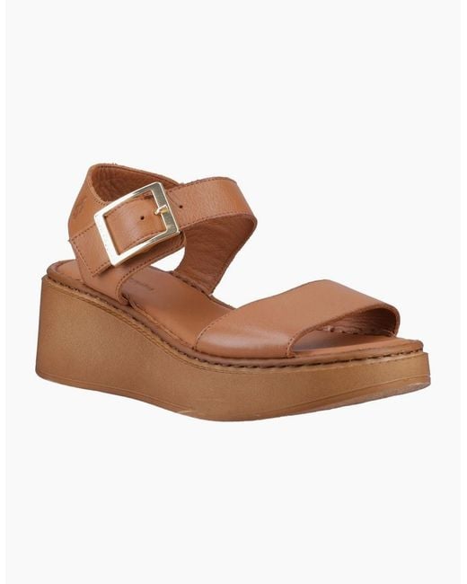 Hush Puppies Brown Beatrix Wedge Sandals
