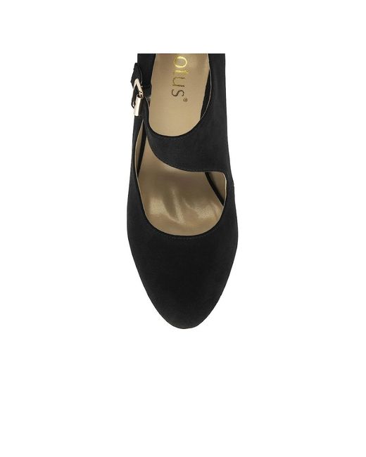 Lotus Black Laurana Court Shoes