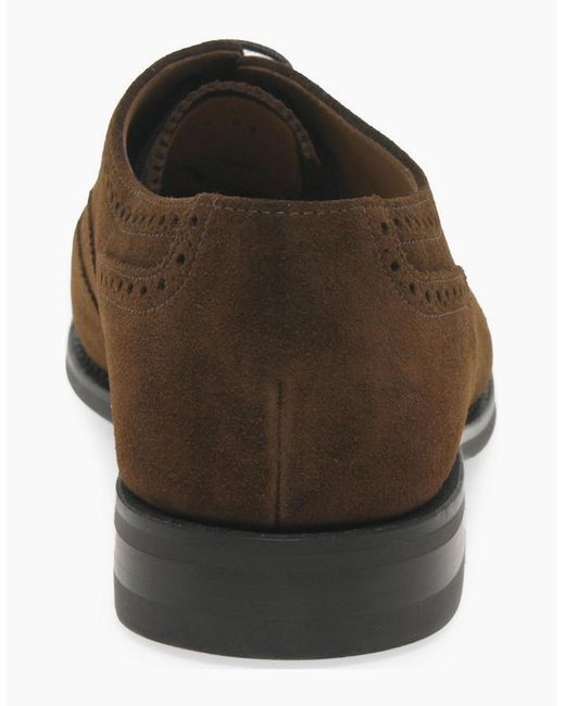 Loake Brown 302 Srg Suede Brogues for men