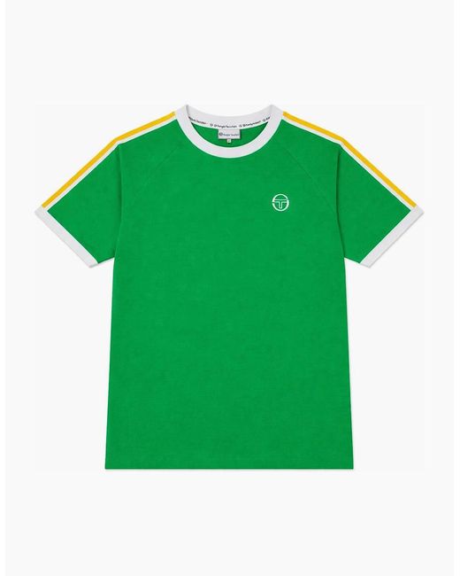 Sergio Tacchini Green Pino Ringer T-Shirt Fern for men