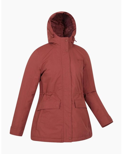Mountain Warehouse Red Ladies Maple Waterproof Padded Jacket