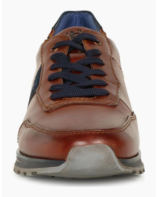 Bugatti Brown 'Cellar' Smart Trainers for men