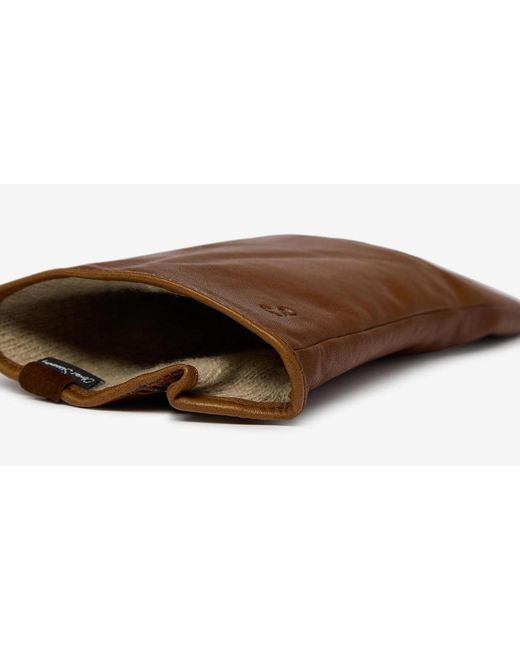 Oliver Sweeney Brown Calf Leather Gloves for men