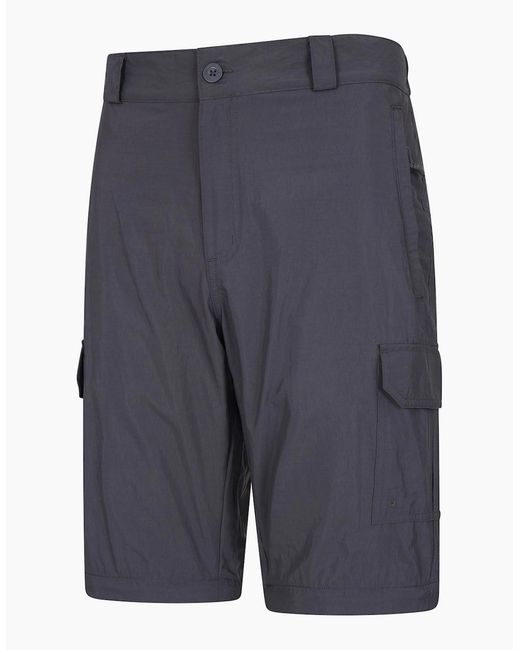 Mountain Warehouse Blue Explore Cargo Shorts for men