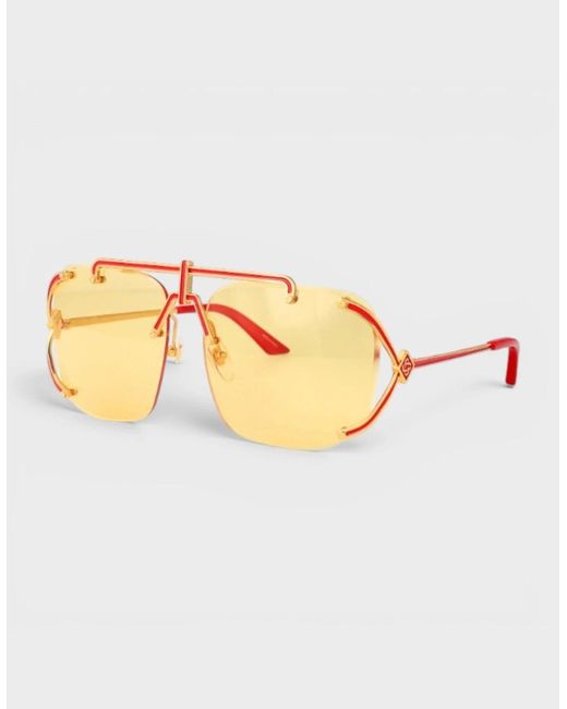 Casablanca Natural Stainless Steel Aviator Enamel