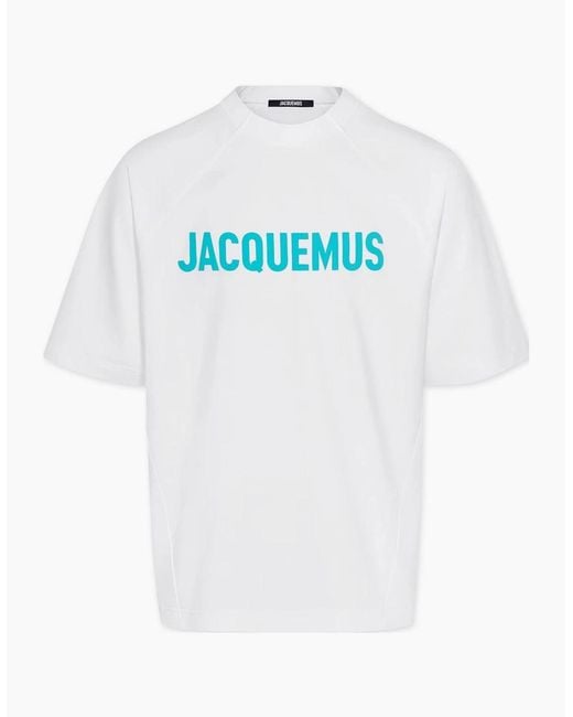 Jacquemus White 'Le T-Shirt Typo' T-Shirt for men